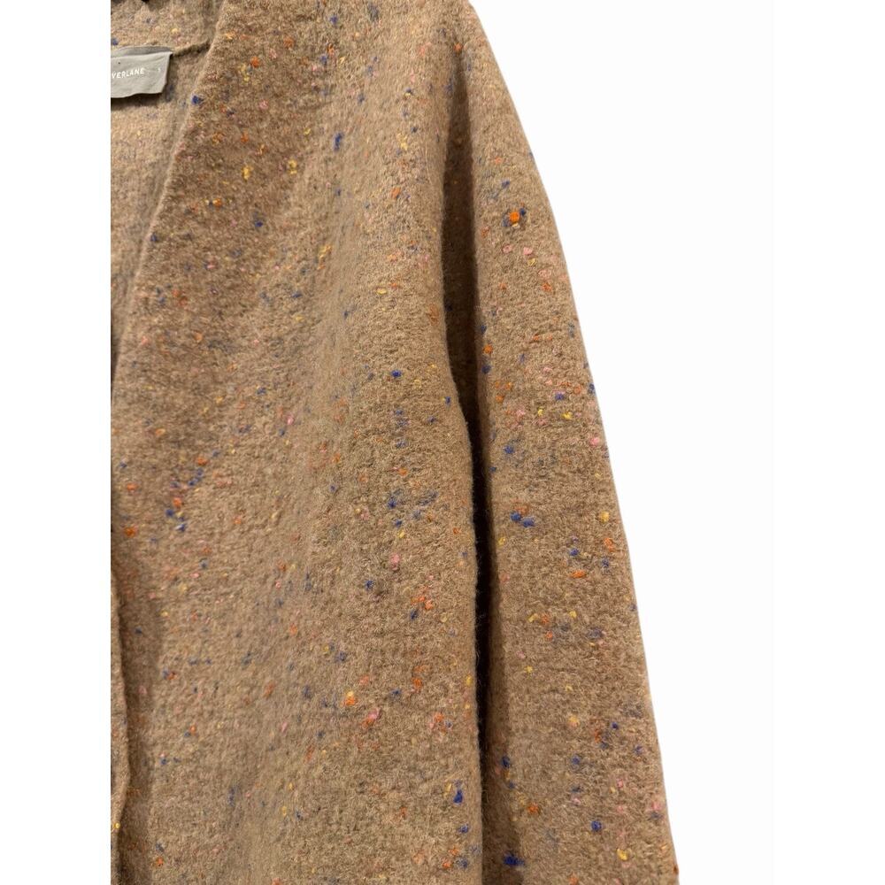 Everlane Camel Confetti Buttoned Cardigan Merino Wool Sweater Women’s Small - Picture 4 of 12